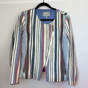Hilary Radley for Katherine Barcley Multi striped blazer in new condition.